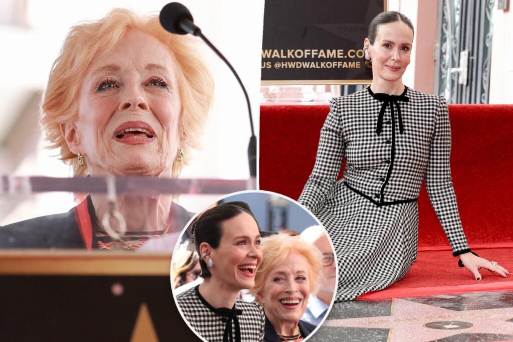 Holland Taylor, 82, honors partner Sarah Paulson, 50, at Hollywood Walk of Fame ceremony Holland Taylor, 82, honors partner Sarah Paulson, 50, at Hollywood Walk of Fame ceremony