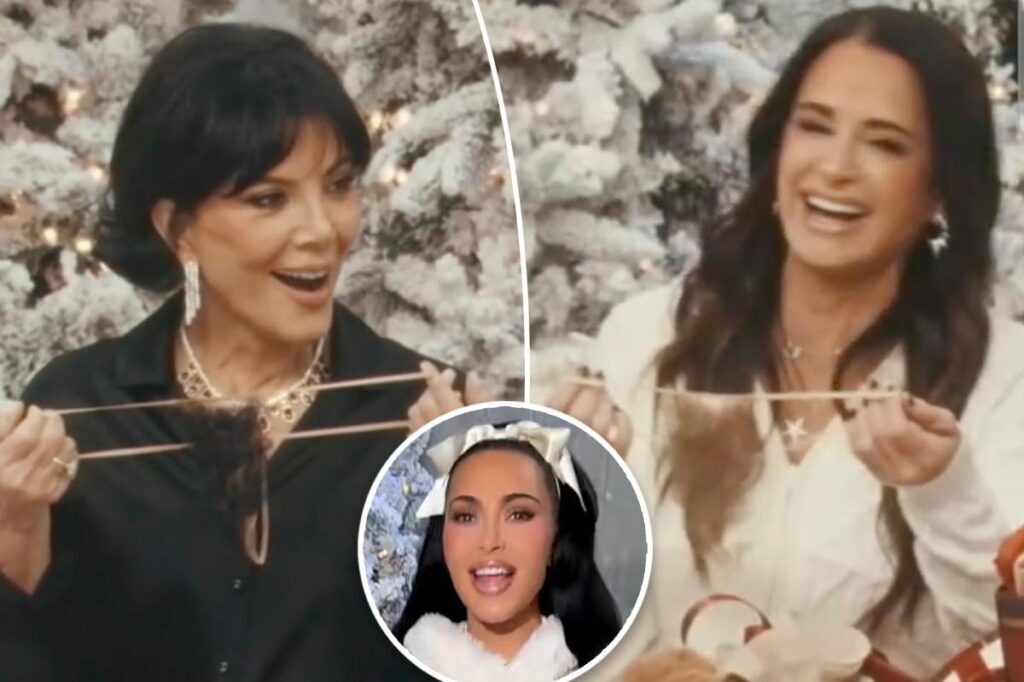 Kim Kardashian gifts hairy Skims underwear on 'Kimsmas' to Kris, Khloé, Kyle Richards, and Kathy Hilton