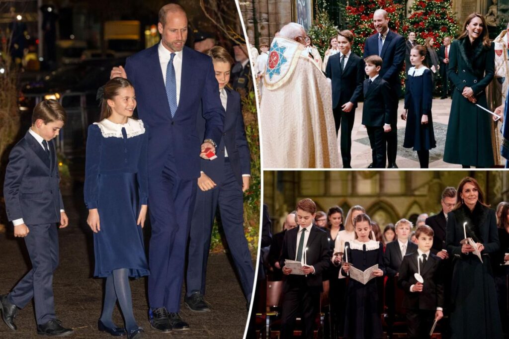 Here's how Kate Middleton’s kids added their own touch to her annual Christmas service