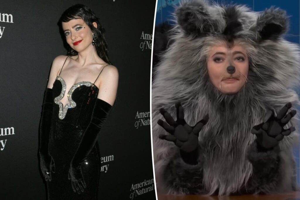 Sarah Sherman dresses up as the viral drunk raccoon in chaotic ‘SNL’ skit Sarah Sherman dresses up as the viral drunk raccoon in chaotic 'SNL' skit