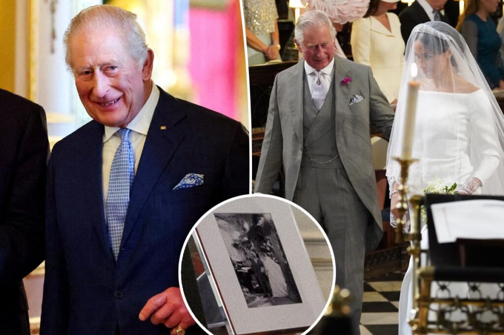 Meghan Markle wedding photo still on display at King Charles’ London home Meghan Markle wedding photo still on display at King Charles' London home