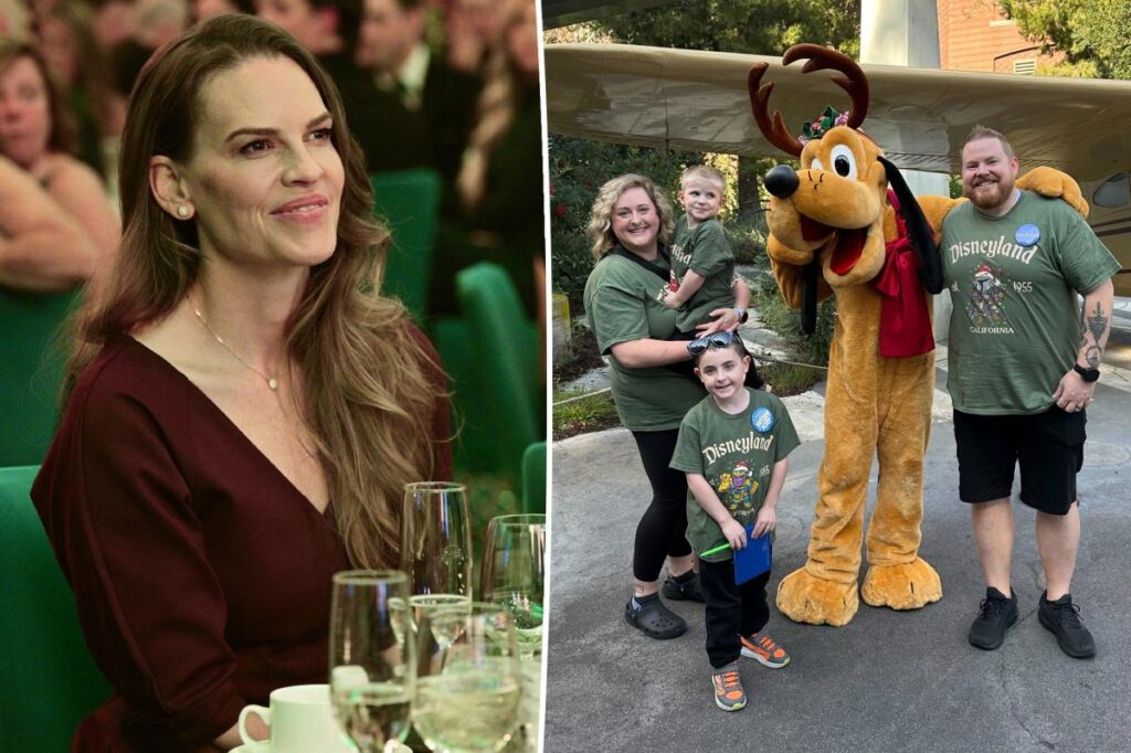 Hilary Swank 'took the time to learn about' Make-A-Wish mom's terminally ill sons after airport run-in