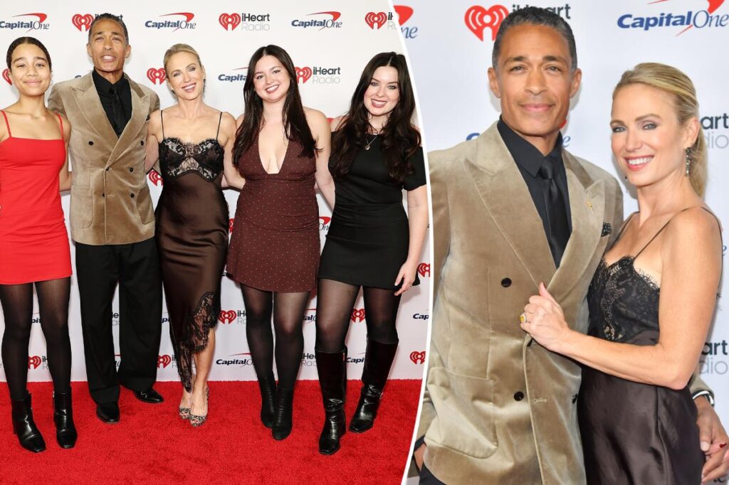 TJ Holmes and Amy Robach make rare red carpet appearance with daughters at Jingle Ball 2025 TJ Holmes and Amy Robach make rare red carpet appearance with daughters at Jingle Ball 2025