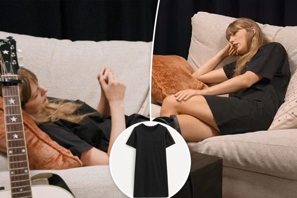 Taylor Swift wore this on-sale Everlane dress in her documentary series Taylor Swift wore this on-sale Everlane dress in her documentary series
