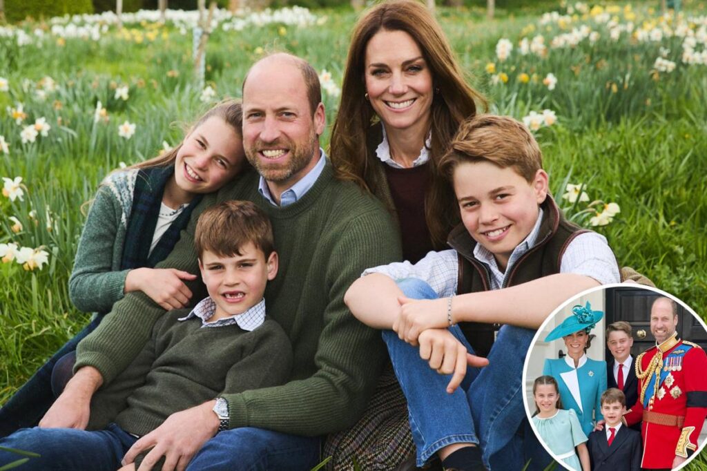 Prince William, Kate Middleton pose with George, Charlotte and Louis in 2025 Christmas card