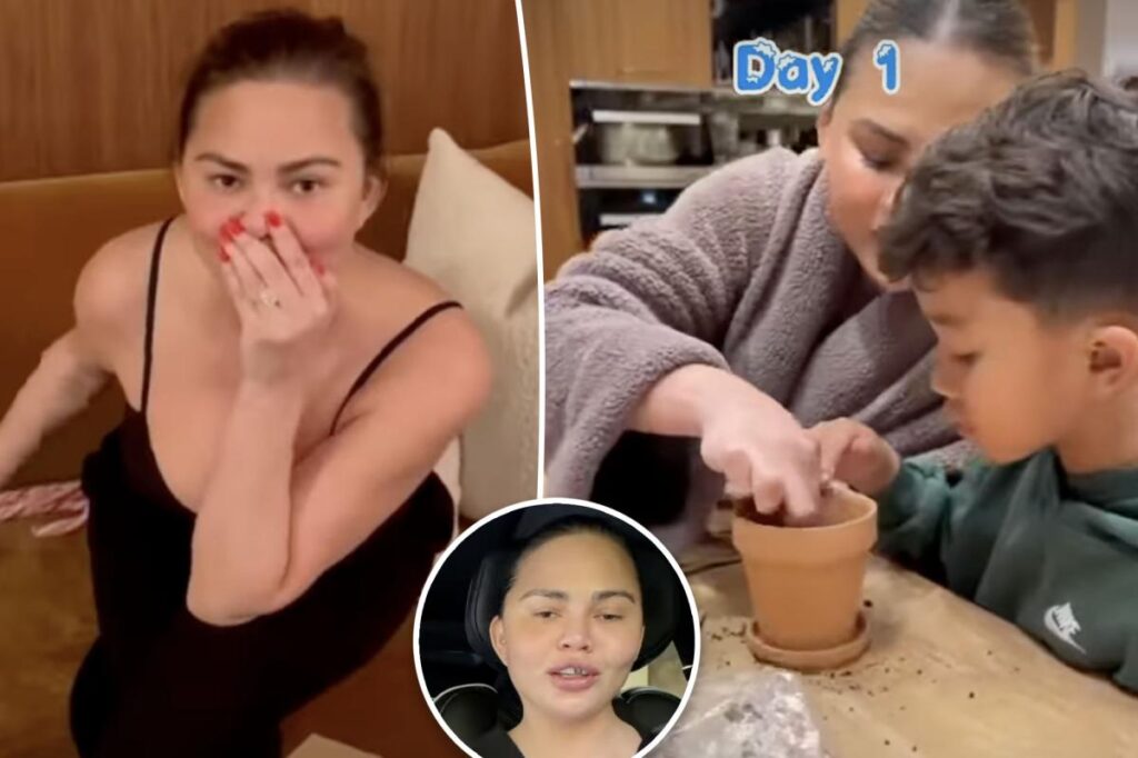 Chrissy Teigen’s tooth falls out in Christmas game ‘gone wrong’ Chrissy Teigen's tooth falls out in Christmas game 'gone wrong'