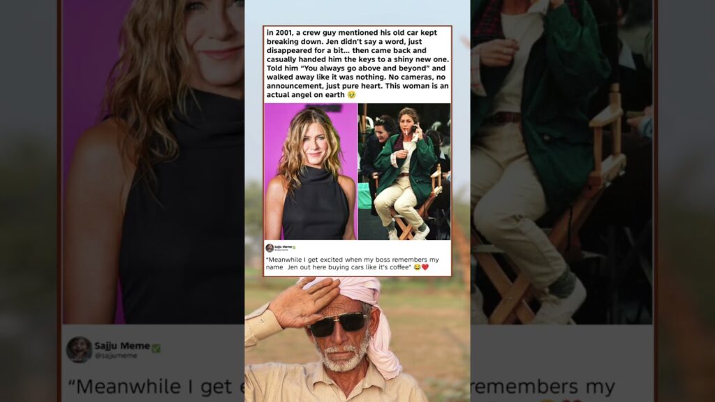 Jennifer Aniston Silently Bought a Crew Guy a WHOLE New Car ❤️ Pure Angel Energy!