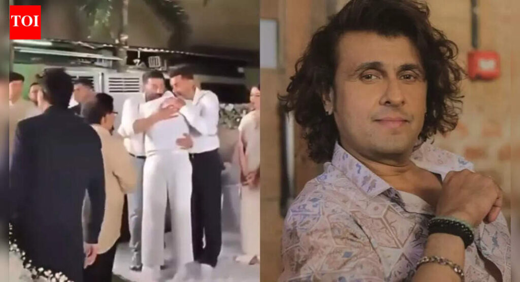 Sonu Nigam comforts Sunny and Bobby Deol as they break down in tears at Dharmendra’s prayer meet – Watch | Hindi Movie News Sonu Nigam comforts Sunny and Bobby Deol as they break down in tears at Dharmendra’s prayer meet - Watch | Hindi Movie News