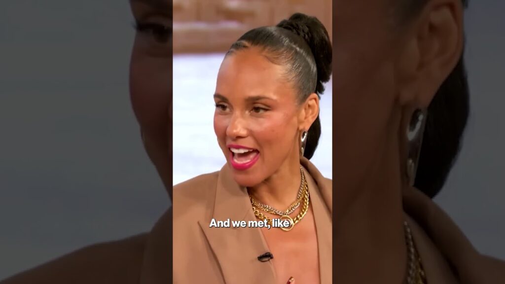 Alicia Keys dishes on meeting her husband Swizz Beats in high school #shorts