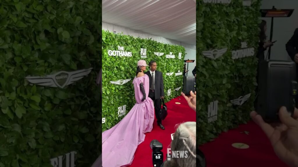 Rihanna and A$AP Rocky arrive in style at the Gotham Awards. 😍