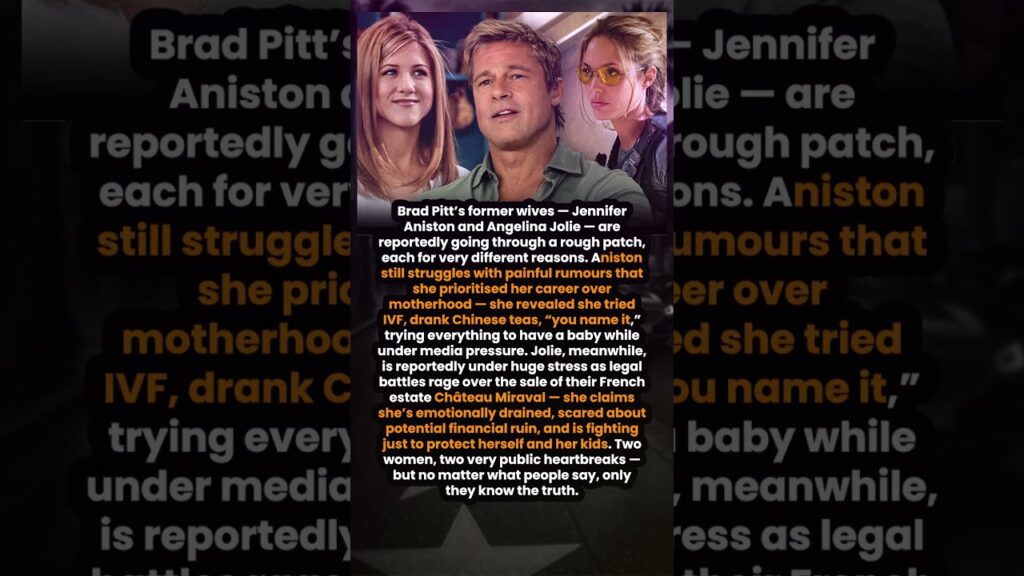 Jennifer Aniston & Angelina Jolie — Struggles No One Talks About #shorts