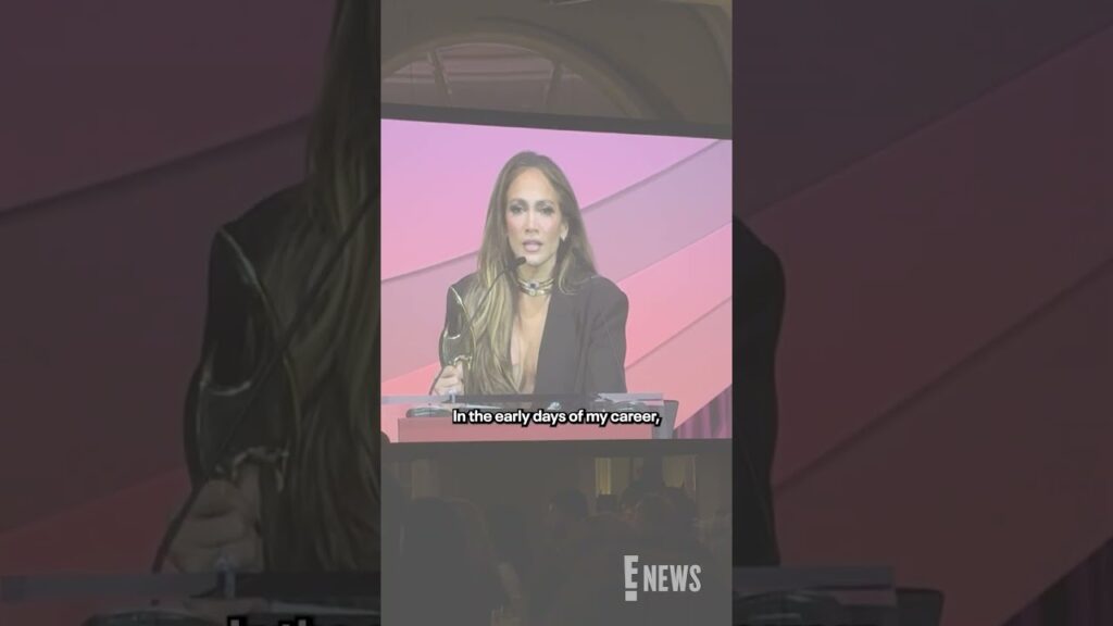 Jennifer Lopez left all of her emotions on the floor accepting the Equity in Entertainment Award