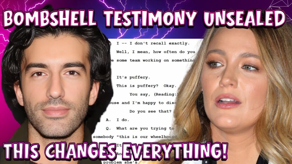 Blake Lively’s CASE AGAINST Justin Baldoni TAKES WILD TURN UNSEALED Testimony REVEALS SHOCKING TWIST Blake Lively's CASE AGAINST Justin Baldoni TAKES WILD TURN UNSEALED Testimony REVEALS SHOCKING TWIST