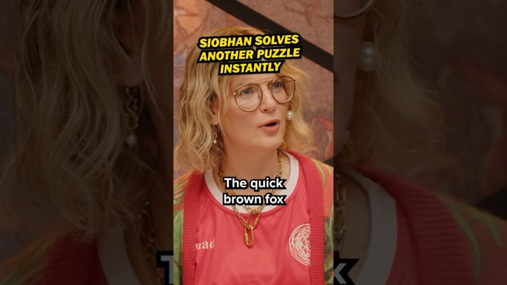 Siobhan Is Too Good At Puzzles π§ Siobhan Is Too Good At Puzzles π§