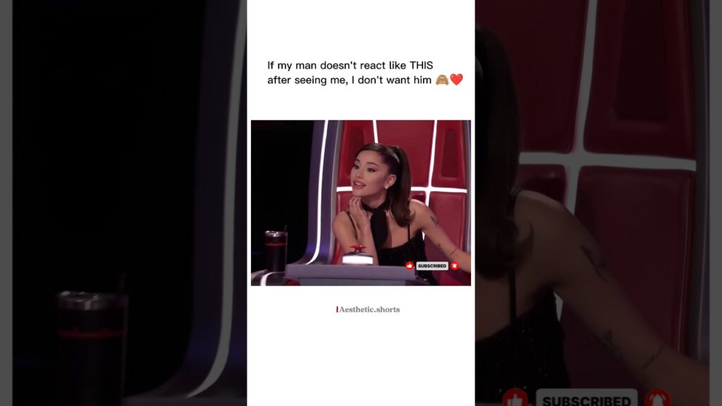 “That’s the reaction I need. No less😭😍#arianagrande #love #reactionvideo #viral #shortsfeed #fyp