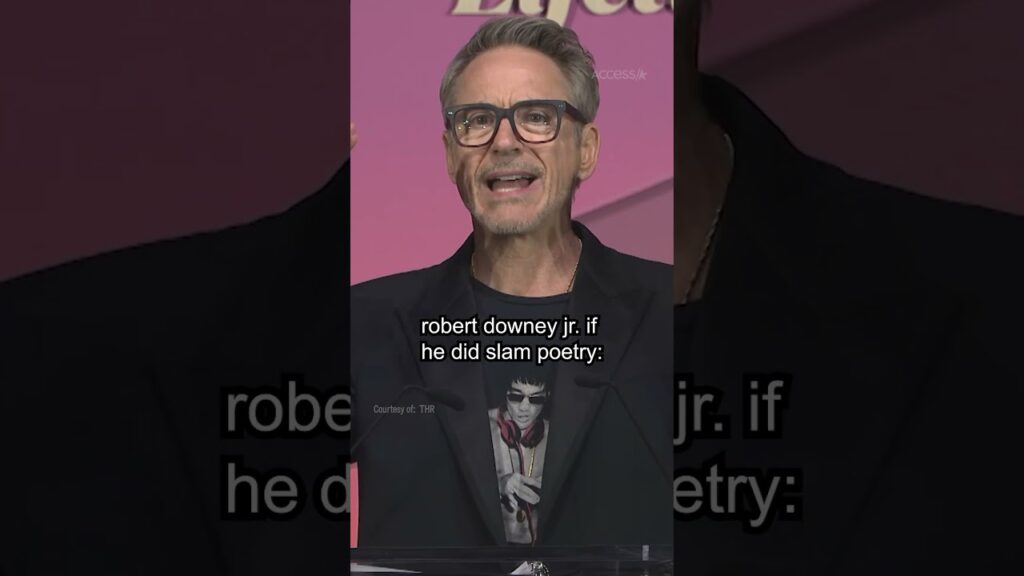 Robert Downey Jr. If He Did Slam Poetry