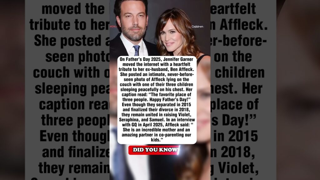 Ben Affleck's Reaction to Jennifer Garner's Father's Day Message #celebrity #benaffleck