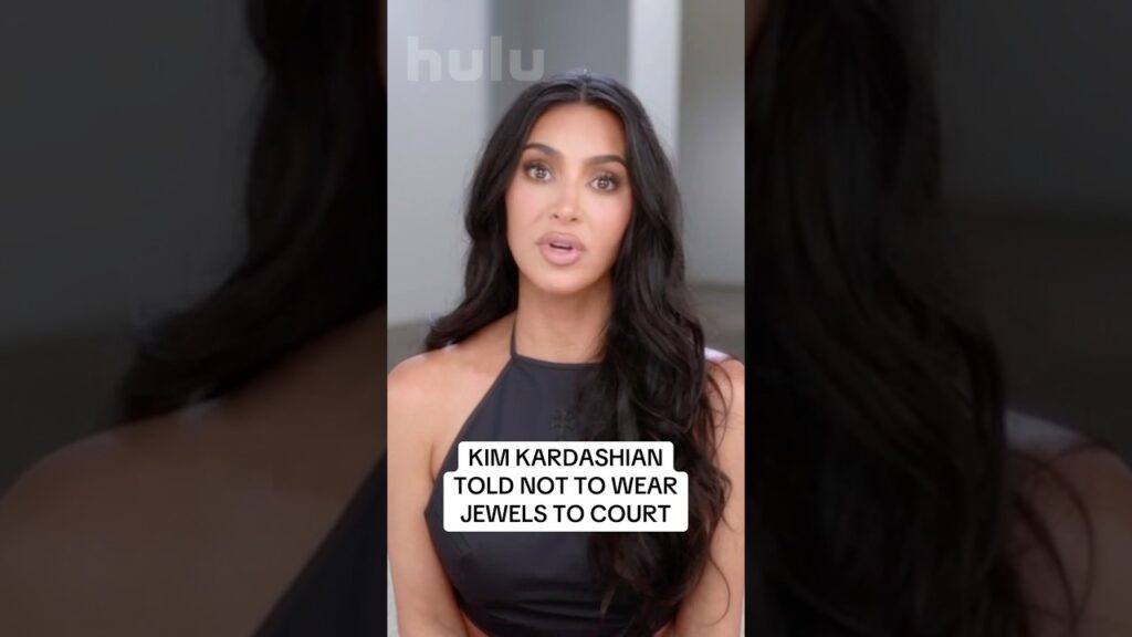 Kim Kardashian was told not to wear jewelry at court! #kimkardashian #thekardashians #shorts