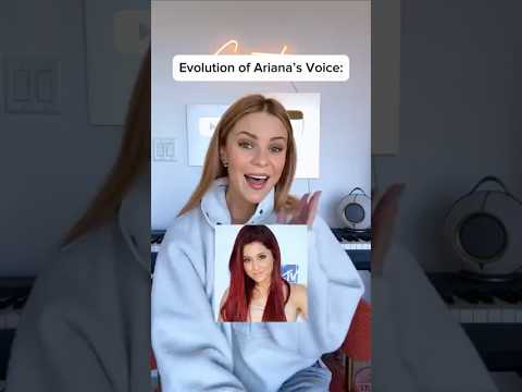 Evolution of Ariana Grande’s voice 😂 Evolution of Ariana Grande’s voice 😂