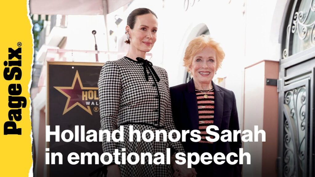 Holland Taylor honors partner Sarah Paulson in emotional speech at Hollywood Walk of Fame ceremony