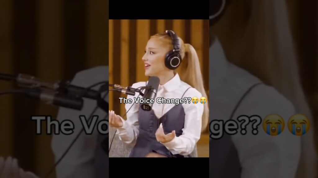The way Ariana Grande changed her voice mid interview 😭 The way Ariana Grande changed her voice mid interview 😭