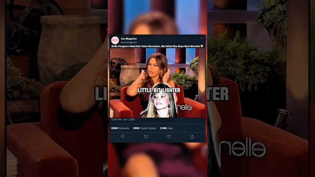 Sofia Vergara’s Hair Color Truth Shocks 😅