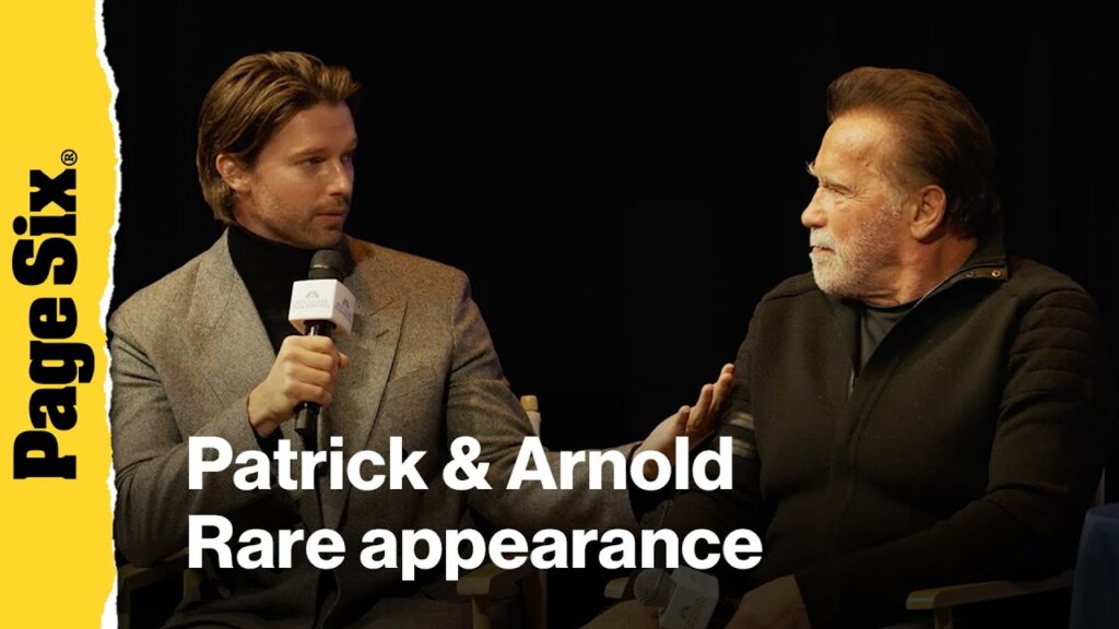 Patrick Schwarzenegger jokes with Dad Arnold about 'Jingle All The Way'