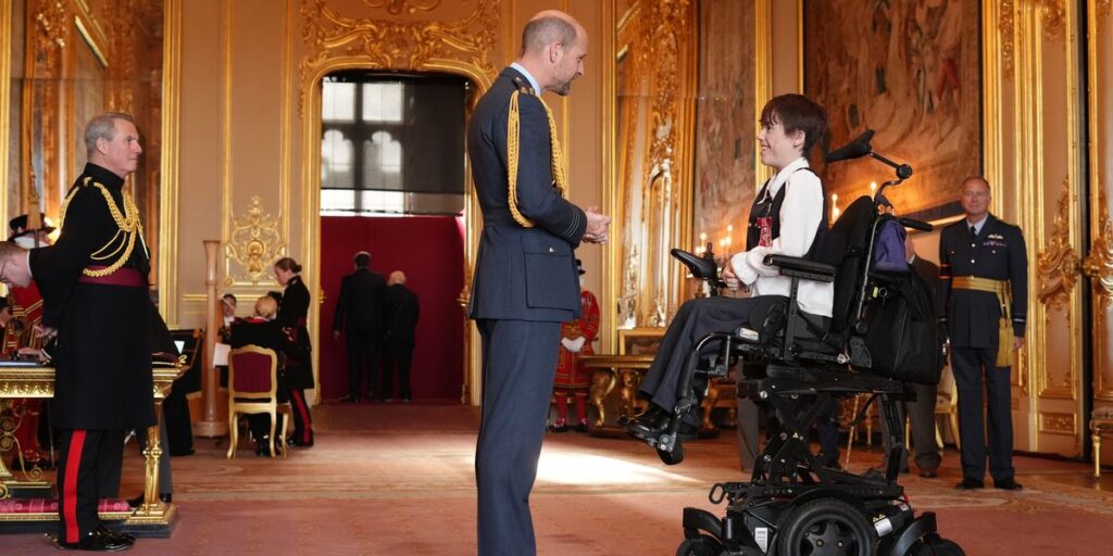 Prince William honours 11-year-old girl with MBE as she becomes the youngest ever recipient