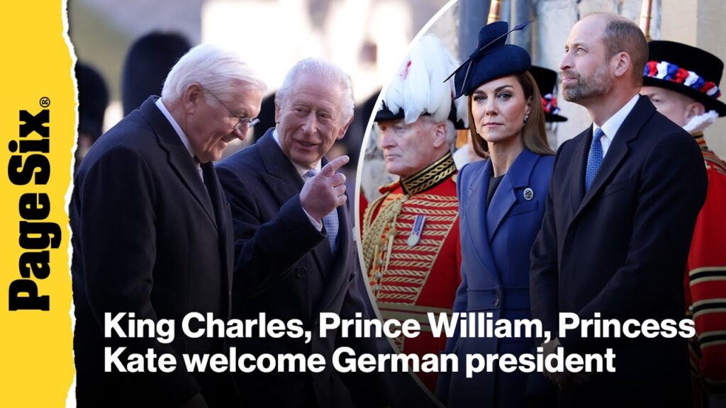 King Charles, Prince William, Kate Middleton attend welcome ceremony for German president