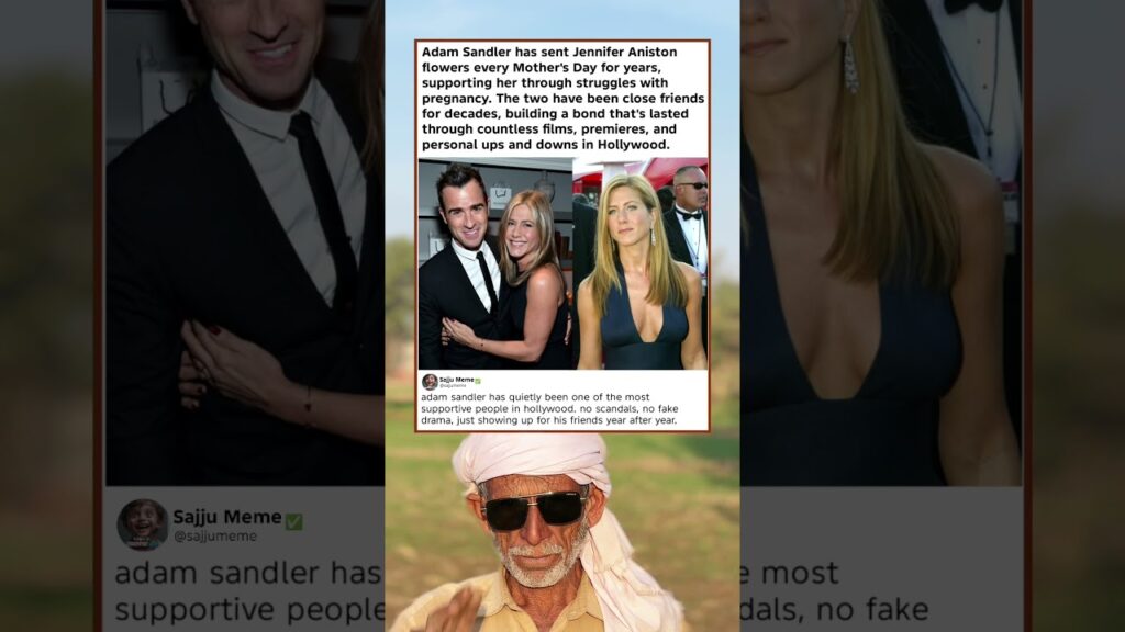 Adam Sandler Sends Jen Aniston Flowers EVERY Mother’s Day 🥹 True Friendship Goals! #Shorts