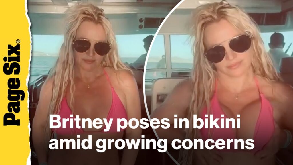 Britney Spears poses in bikini on boat amid growing concerns from family