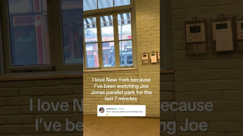 Joe Jonas Pokes Fun At Himself After Being Caught Having A Hard Time Parallel Parking Joe Jonas Pokes Fun At Himself After Being Caught Having A Hard Time Parallel Parking