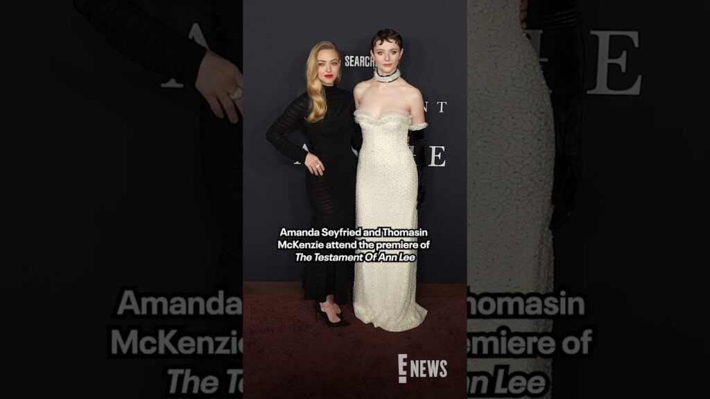 Amanda Seyfried and Thomasin McKenzie stun at the premiere of "The Testament Of Ann Lee."