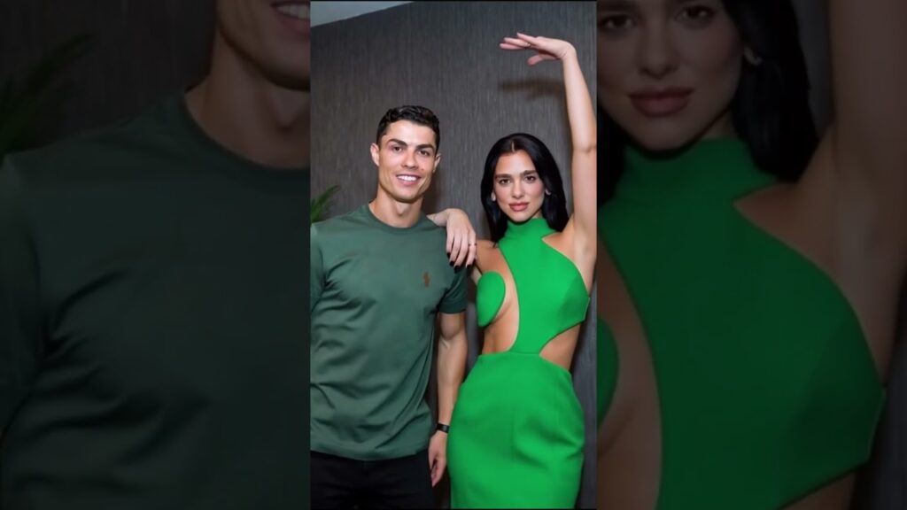 Ronaldo With Dua Lipa Live Dance in stage Performance  #ronaldo #dualipa #shortsviral