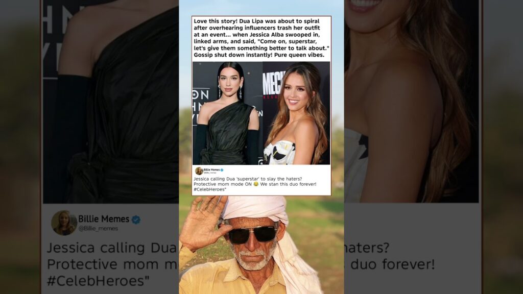 Jessica Alba Saves Dua Lipa from Haters: 'Come On, Superstar!' 😍#memes#shortsvideo#shorts