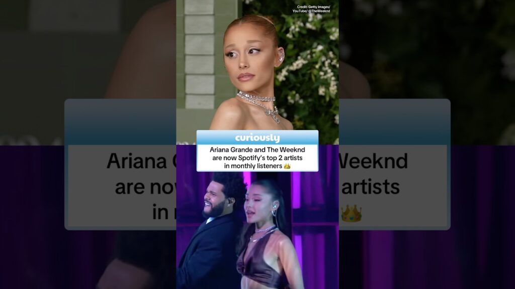 Ariana Grande is SO close to taking over The Weeknd 👀 #arianagrande #theweeknd #spotify