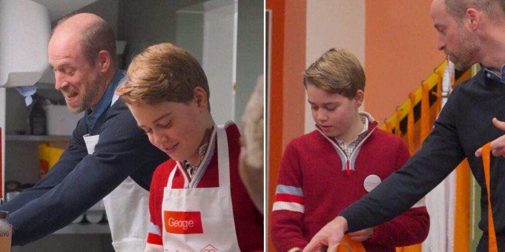 Prince George visits homeless shelter with Prince William in rare engagement for young royal