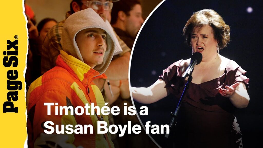 ‘Marty Supreme’ star Timothée Chalamet reveals admiration for Susan Boyle 'Marty Supreme' star Timothée Chalamet reveals admiration for Susan Boyle