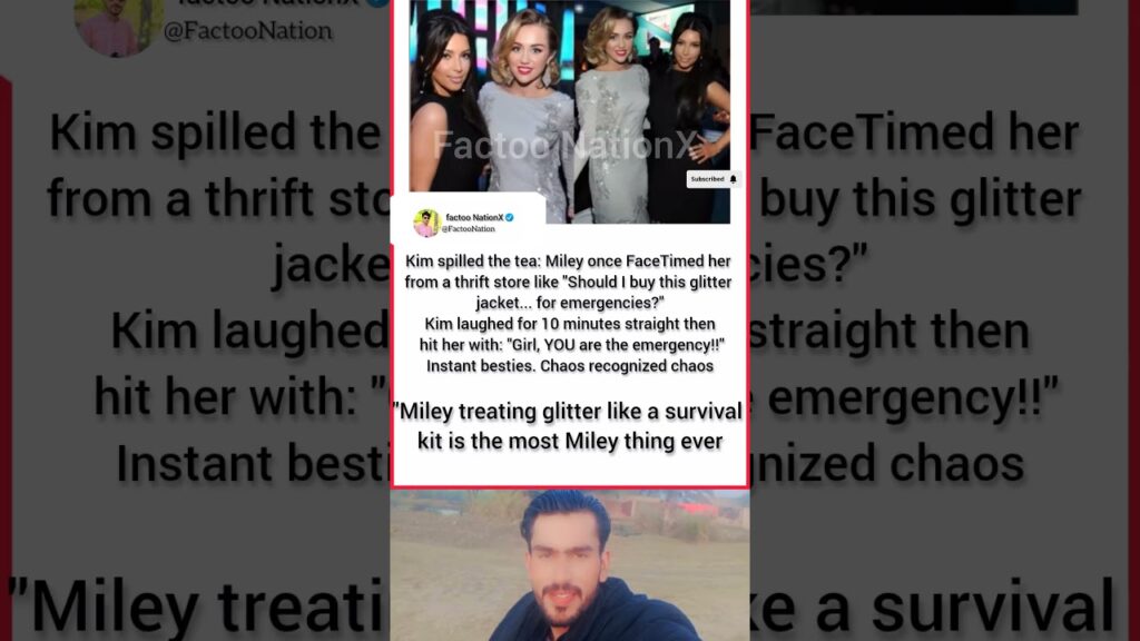 Kim Kardashian Reveals Miley Cyrus’ Glitter “Emergency” Call — Pure Chaos