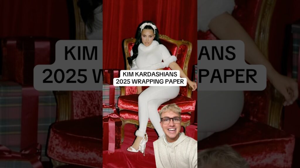 Kim Kardashian’s 2025 Christmas Wrapping Paper! #thekardashians #skims #kimkardashian #shorts Kim Kardashian’s 2025 Christmas Wrapping Paper! #thekardashians #skims #kimkardashian #shorts
