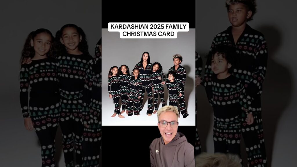 2025 Kardashian family Christmas card! #thekardashians #kimkardashian #khloekardashian #shorts