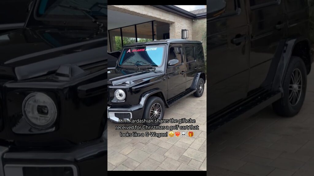 Kim Kardashian shares the gift she received for Christmas a golf cart that looks like a G-Wagon