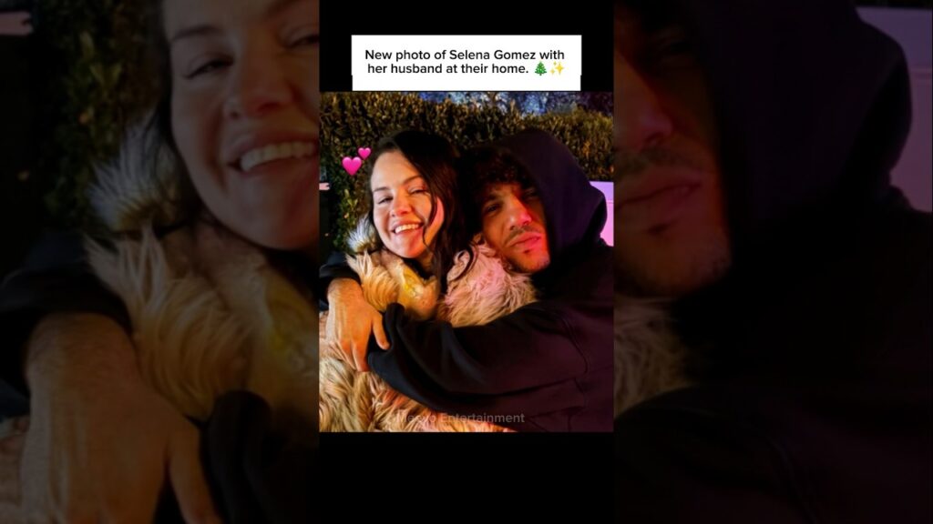 Selena Gomez with her husband☺️💕 #selenagomez #bennyblanco #christmas #fyp