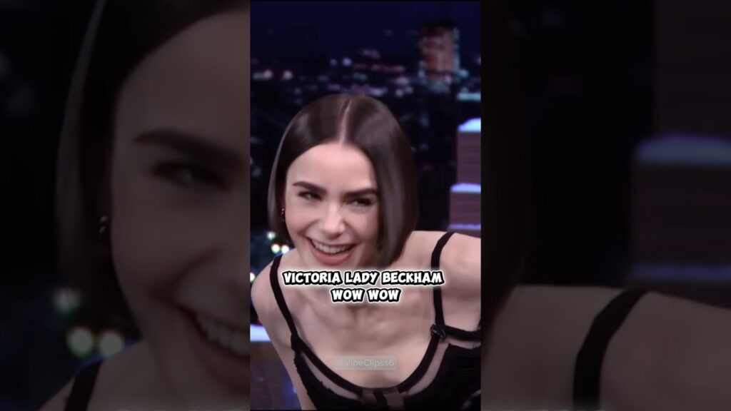 Lily Collins Met Victoria Beckham #shorts #foryoupage