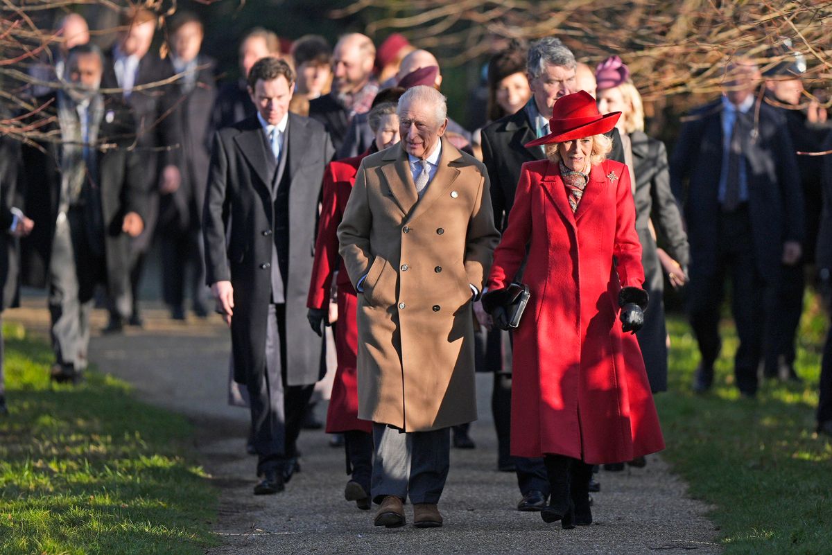 The Royal Family walk to church in Sandringham on Christmas Day