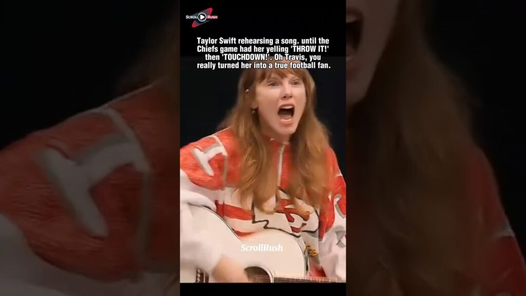 Taylor Swift's Song Practice Turns Into TouchDown 😂 #TaylorSwift #TravisKelce #Swifties #Shorts