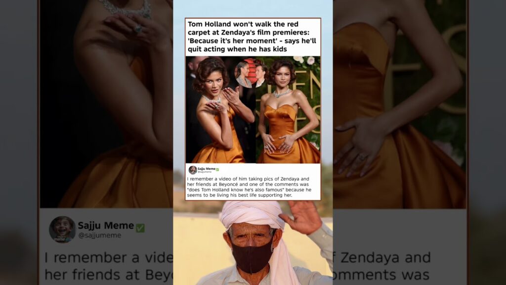 Tom Holland Skipping Zendaya's Red Carpets: "It's Her Moment" 💔❤️#memes#shortsvideo#shorts