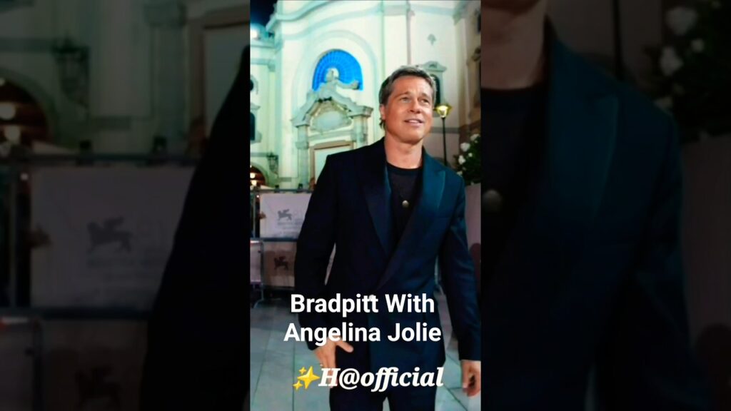 Gorgeous Angelina Jolie With Brad Pitt Looking Stunning 💘#bradpitt #angelina #jolie #shorts