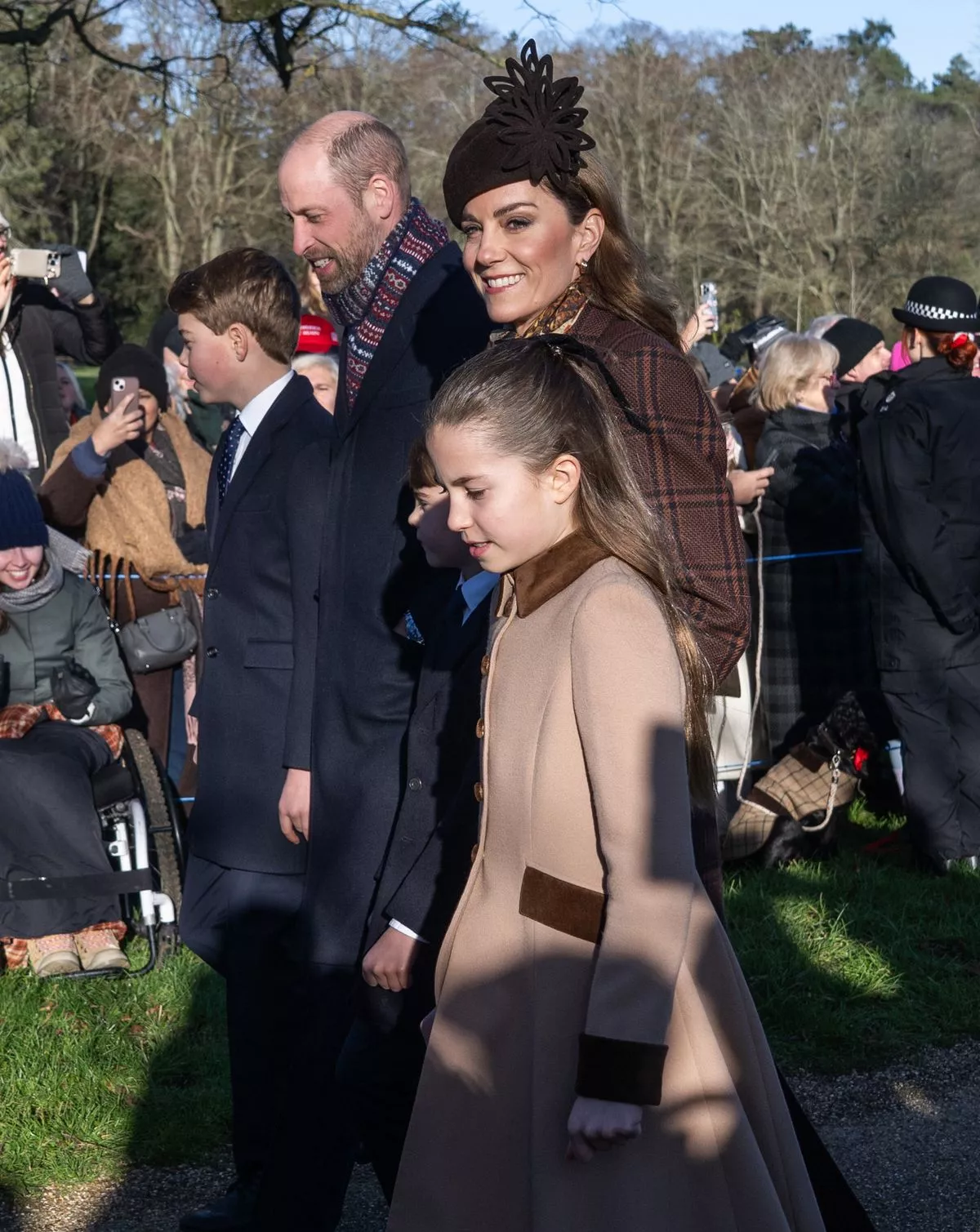 The children were guided by their parents 