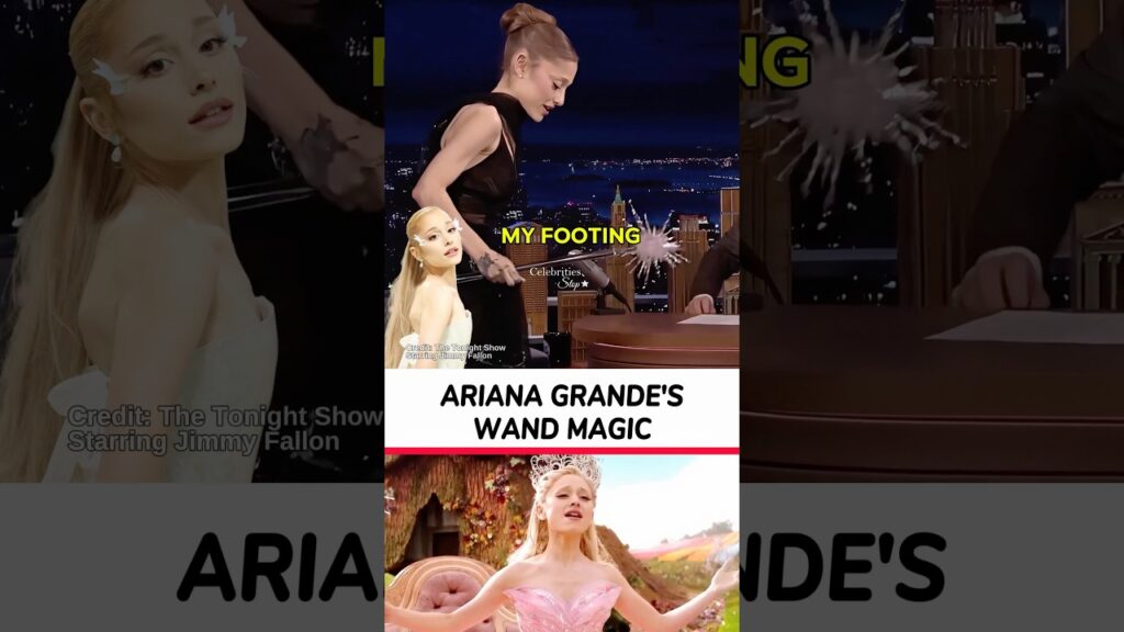 Ariana Grande Just Went Full Glinda With The Wand! 😂 #arianagrande